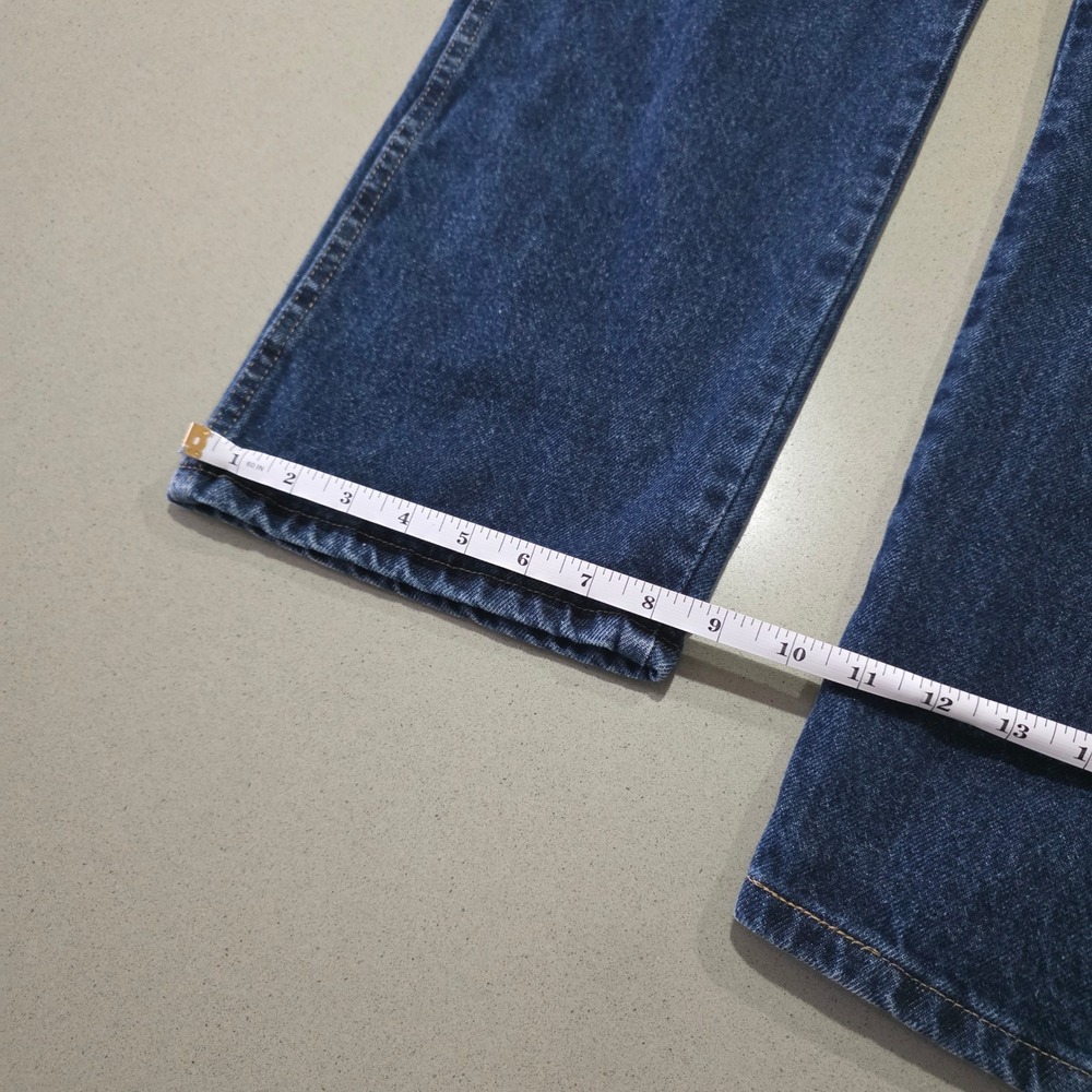 Wrangler Mens Regular Fit Jeans Dark Wash‎ Indigo 100% Cotton 40x30 96501MR - Picture 3 of 9